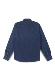 206 - Lea Fashion Shirt Long Sleeve Medium Indigo