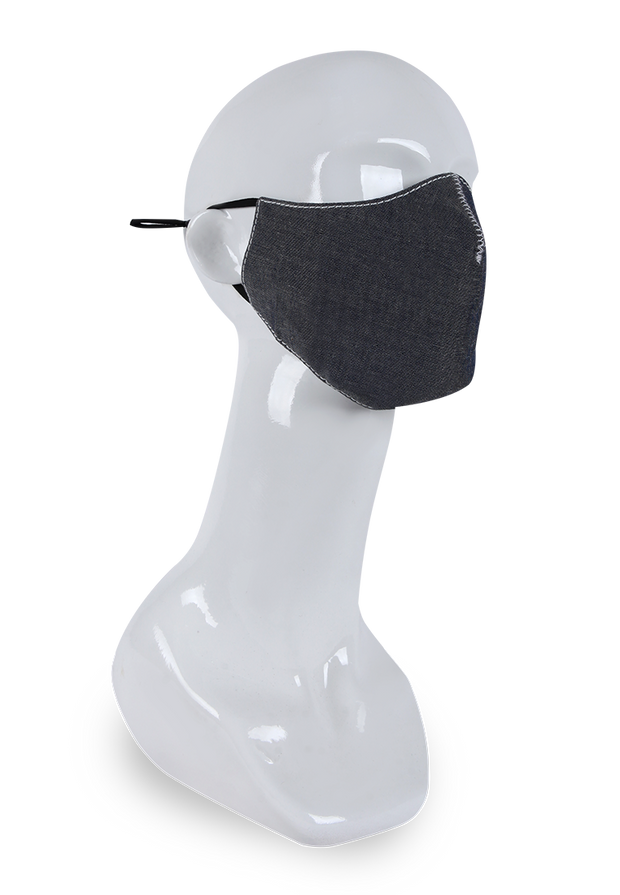 761 - Non-Medical LEA Denim Face Mask Grey Chambray Denim