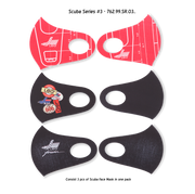 762 - LEA Jeans Face Mask (Masker) SCUBA SERIES No.3 (762.99.SR.03..) 3pcs per pack